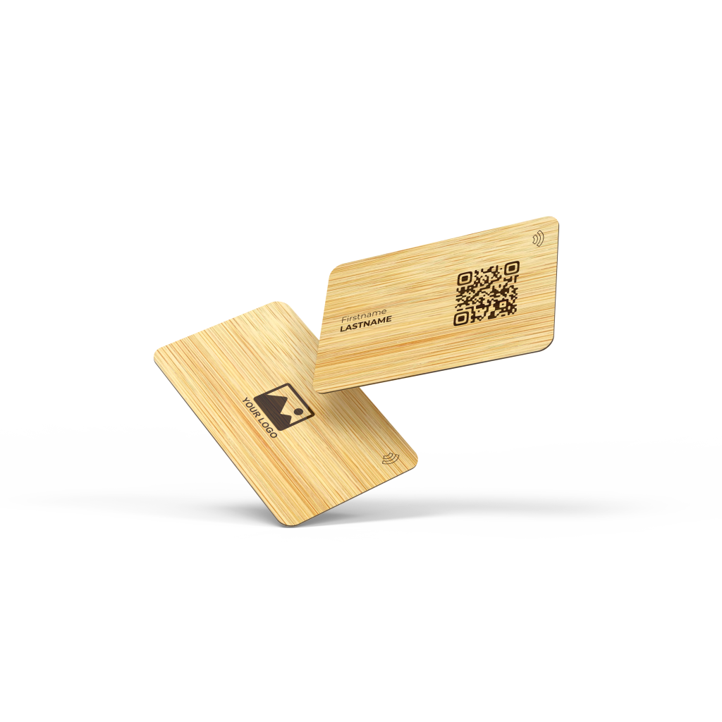 Carte Business Bambou NFC - Personnalisée - Gravure Laser