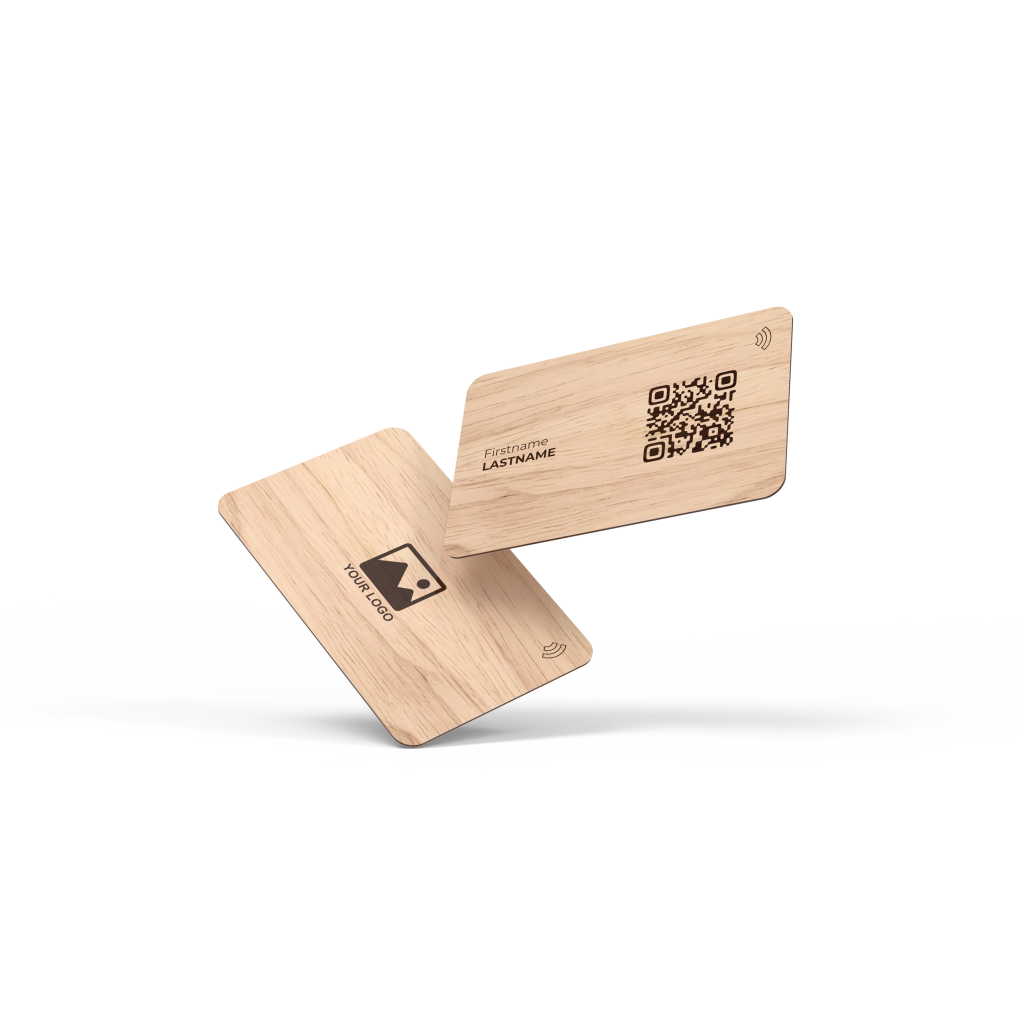 Carte Business Erable NFC - Personnalisée - Gravure Laser