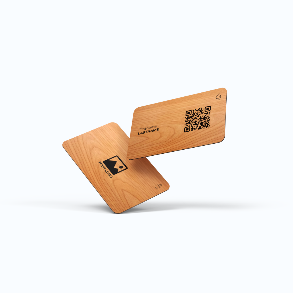 Carte Business Cerisier NFC - Personnalisée - Gravure Laser